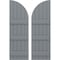 Ekena Millwork Americraft 5-Board (3 Batten) Wood Joined Board-n-Batten Shutters w/ Arch Top, ARW401BQ518X33CHH, PR ARW401BQ518X33CHH - alternate 1